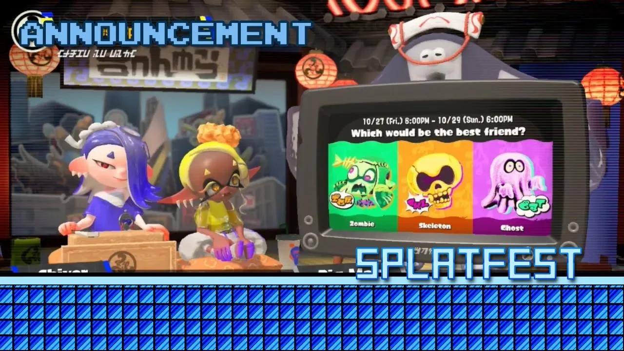 Splatoon 3 - Splatfest Announcement - Zombie vs Skeleton vs Ghost