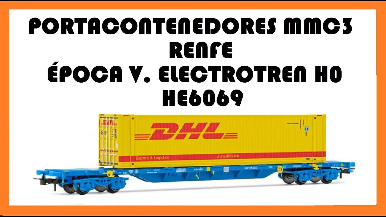 Vagón Portacontenedores: Renfe MMC3 época V de Renfe. Electrotren ...