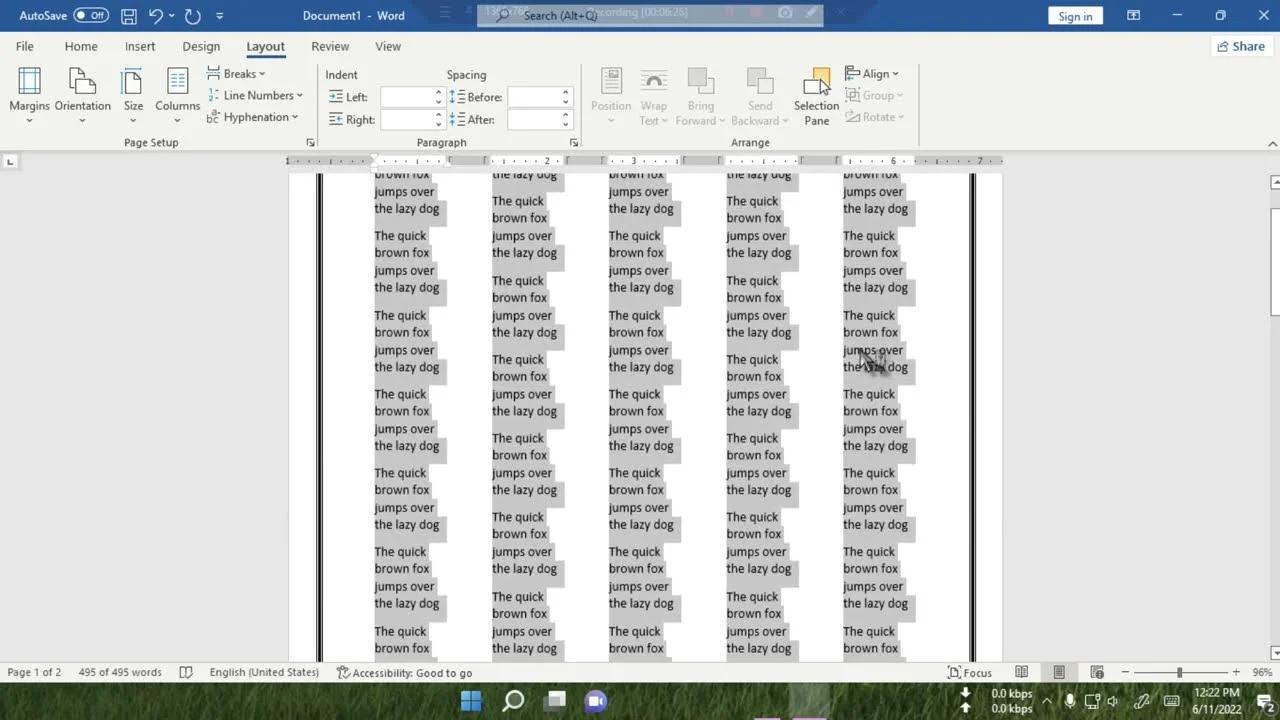 How to Customize Layout Options on Word