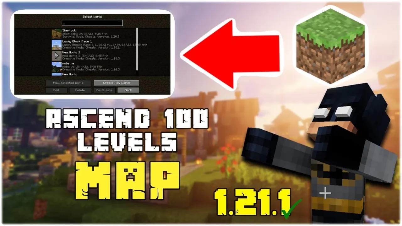 How To Install Ascend 100 levels Map in Minecraft 1.21.1 (2024)