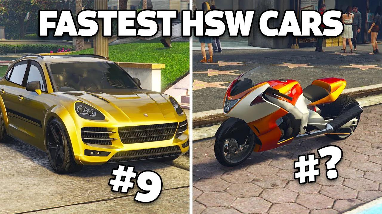 fastest gta car with hsw