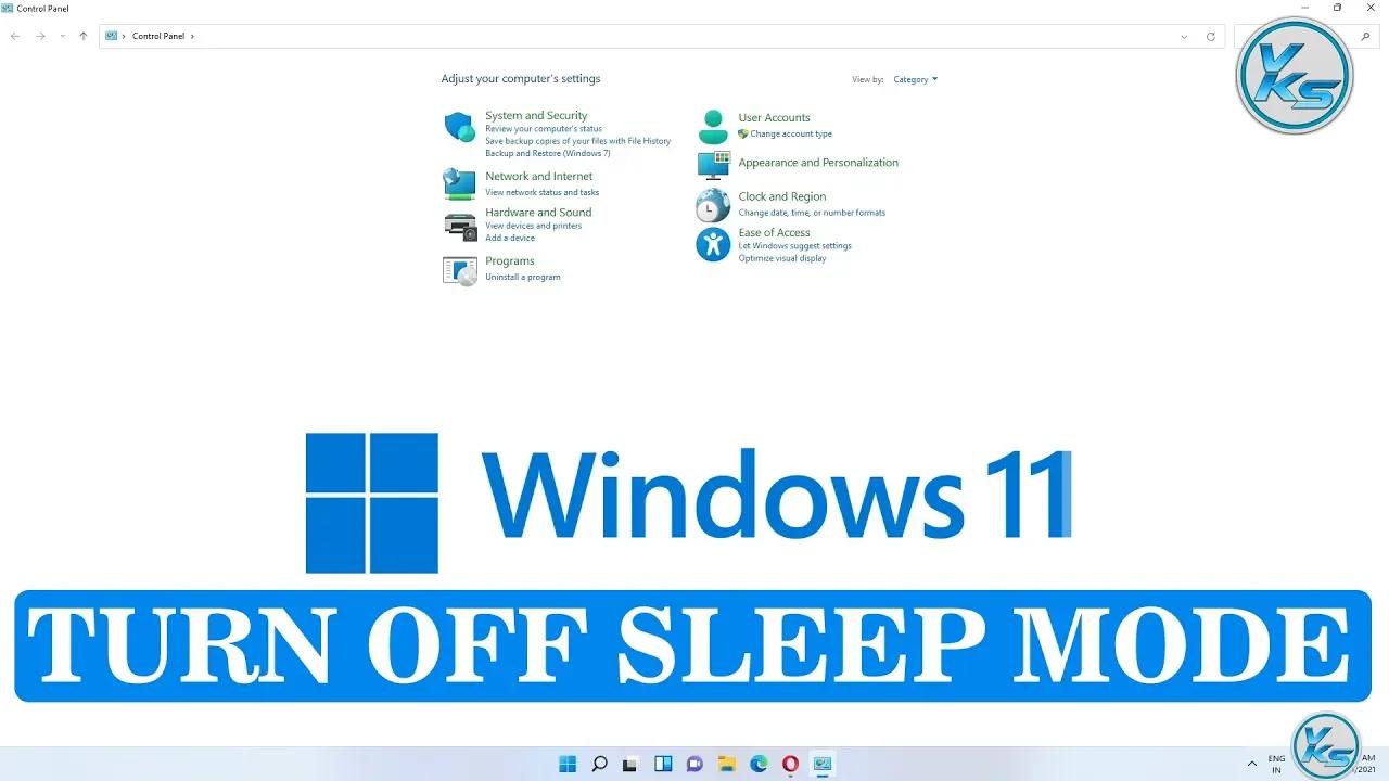 how to turn off sleep mode windows 11 pro