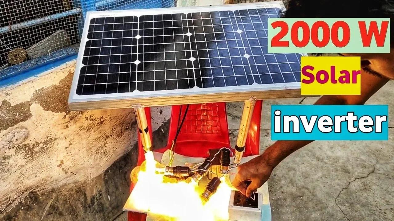 how to make simple Solar inverter 2000W , sine wave ,igbt