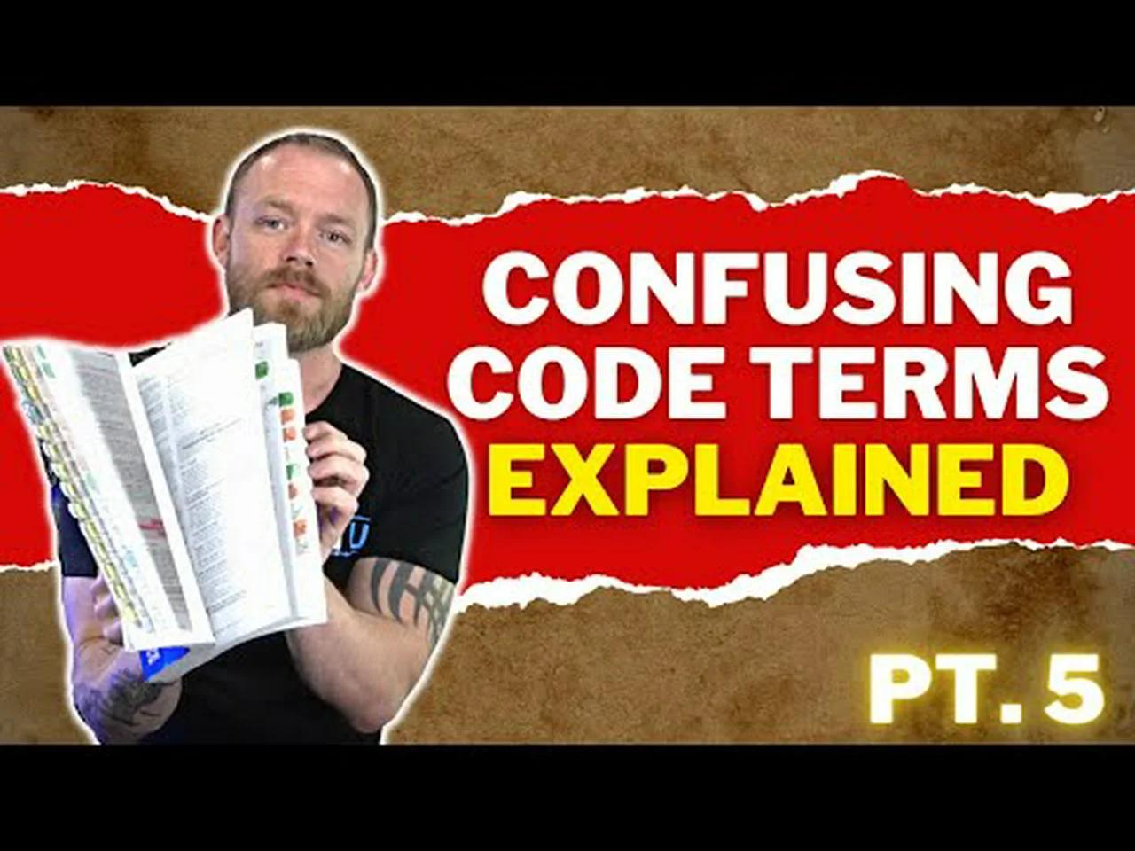 More Code Terms Explained!!! (What's the Difference Between Damp, Dry ...