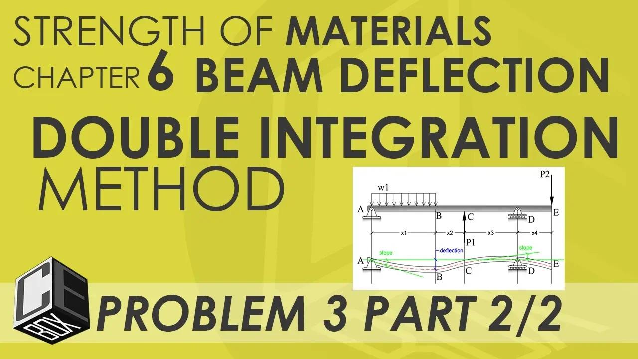 Strength of Materials Chapter 6 Double Integration Method Problem 3 ...
