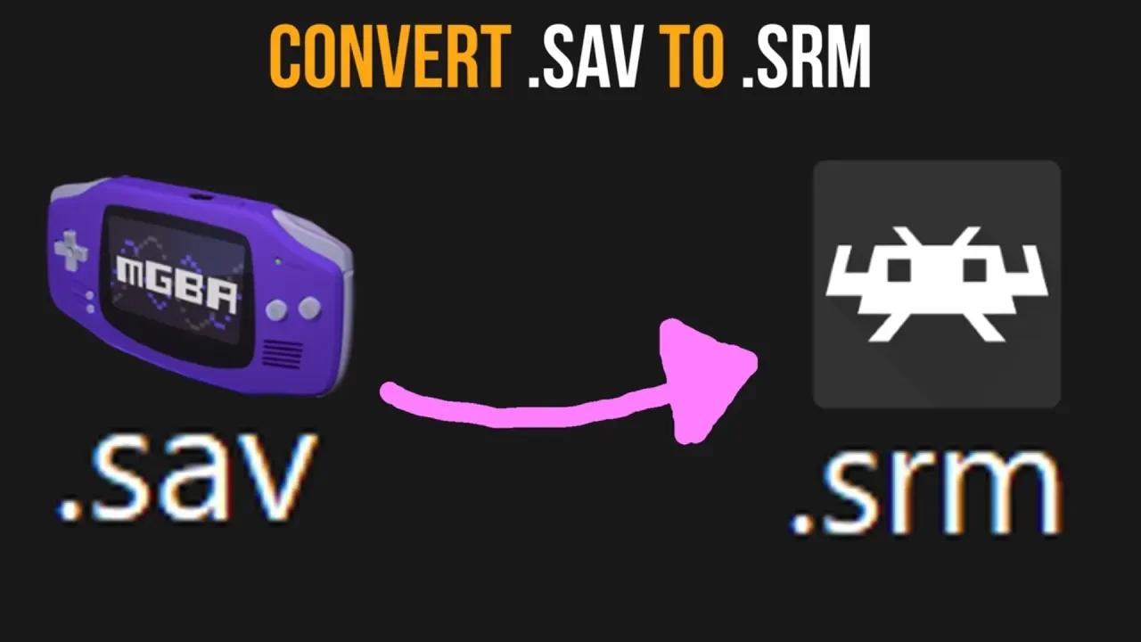 How to convert mGBA save files to RetroArch ( .sav