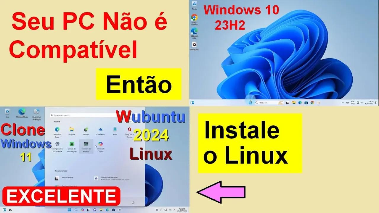 Alternativa ao Windows 11. Instale o Linux Wubuntu se o Windows 11 não ...