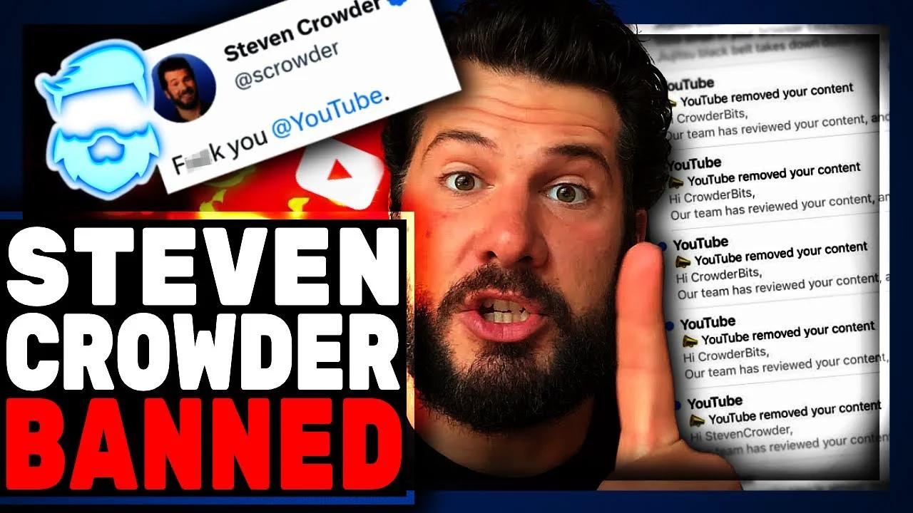 Steven Crowder BANNED By Youtube Over Alex Jones Incident! May Be It ...