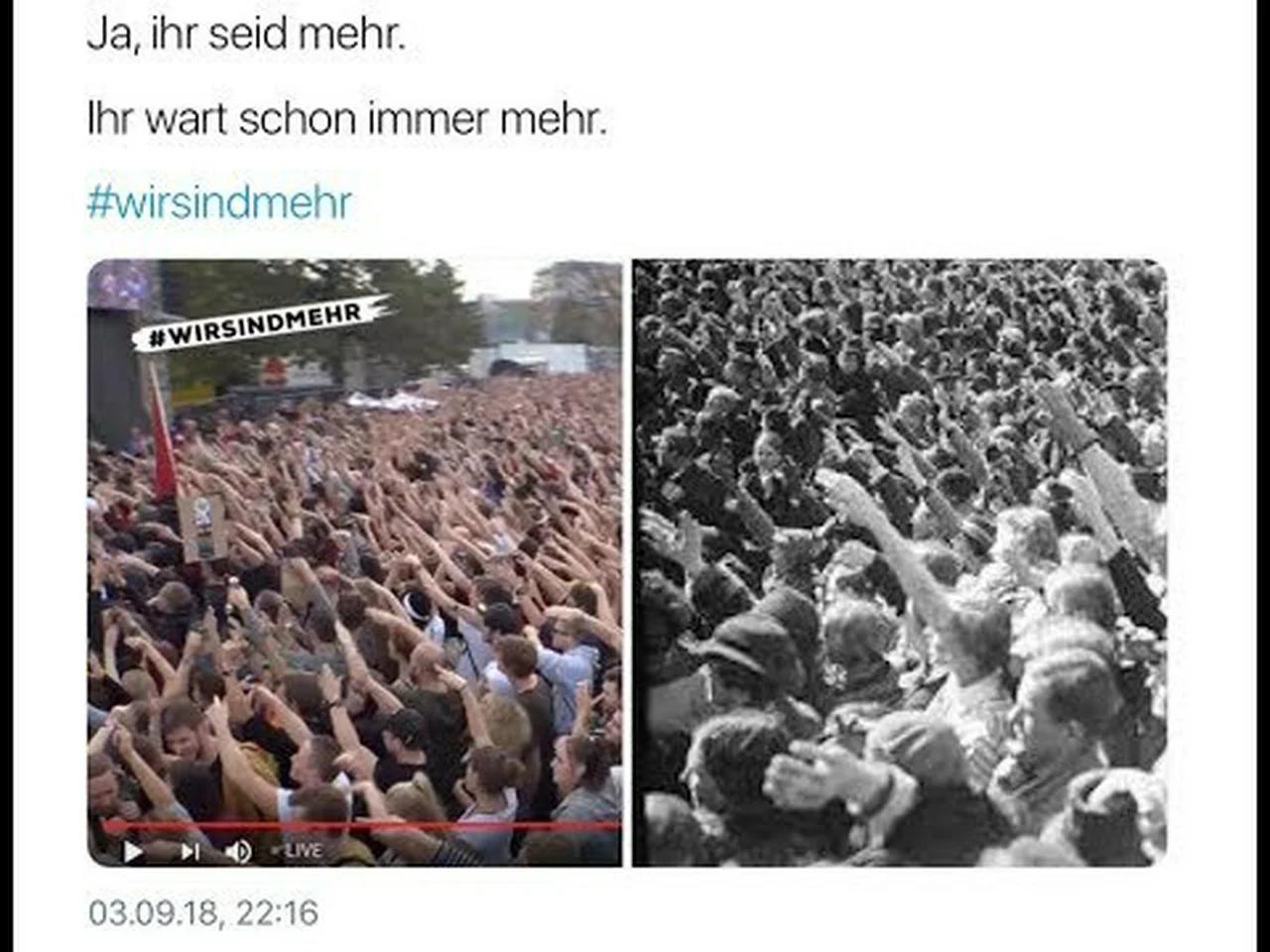 #wirsindmehr tanzt auf dem Grab der Toten und gedenkt 