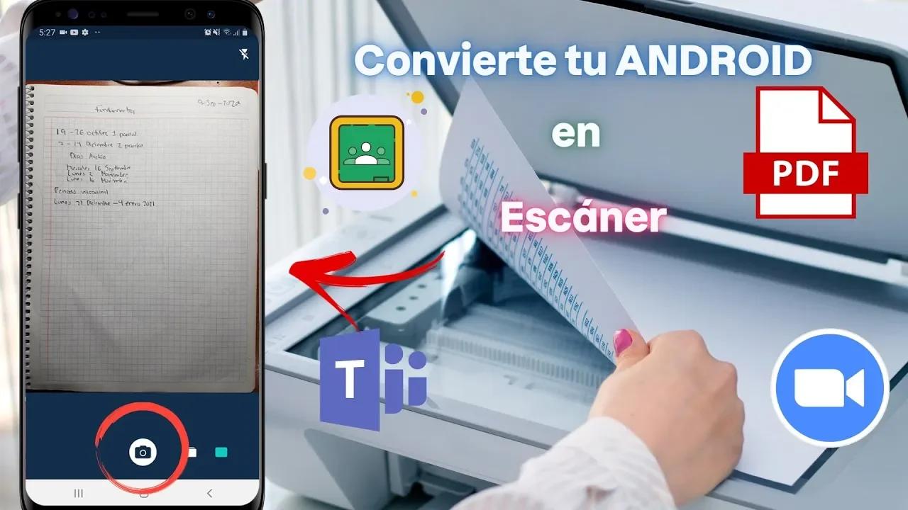 Como escanear documentos desde tu teléfono android y exportar a PDF