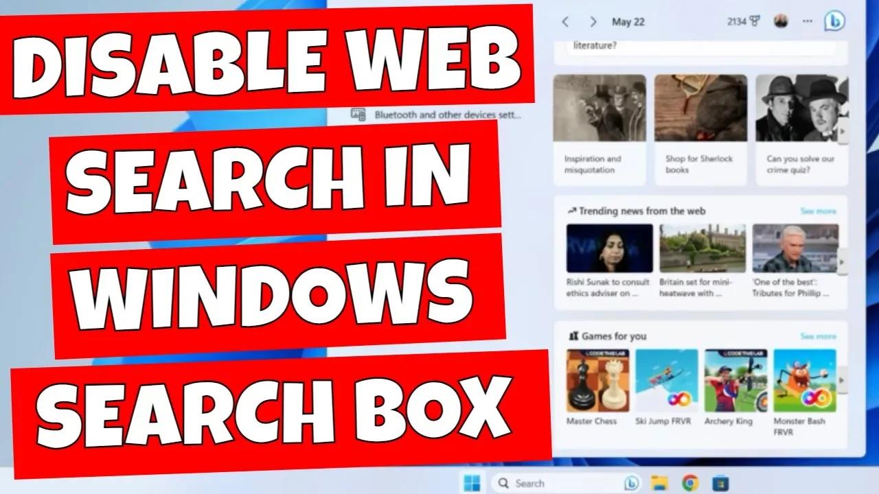 Disable Internet Search Windows 11 Reddit