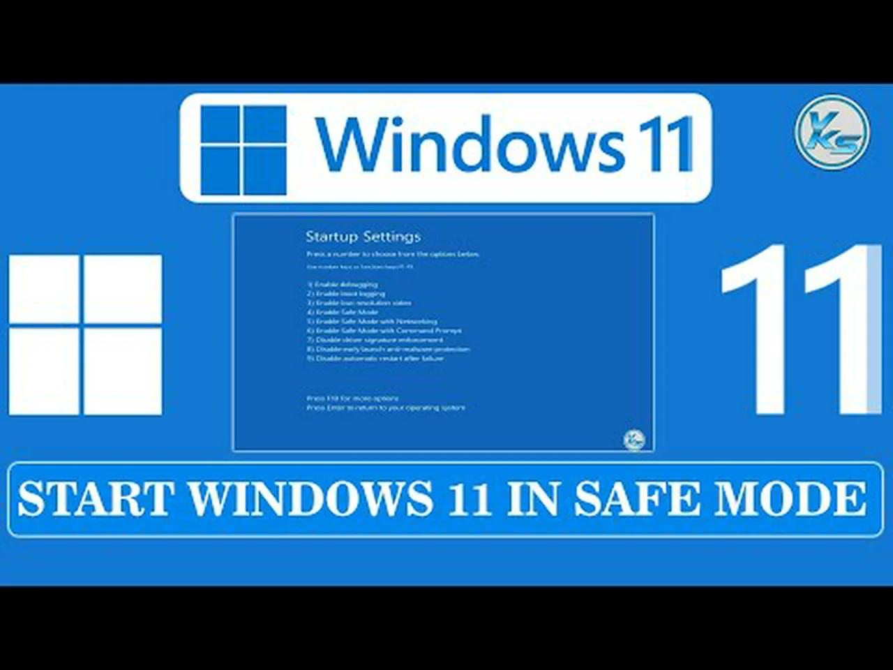 start pc safe mode windows 11