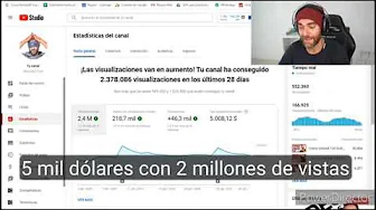 cuanto paga YouTube por visitas mostrando comprobante de pago mi
