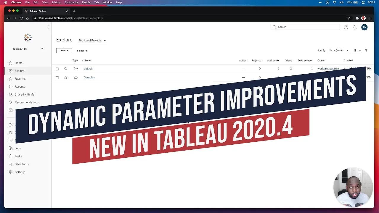 Dynamic parameter improvements - New Tableau in 2020.4