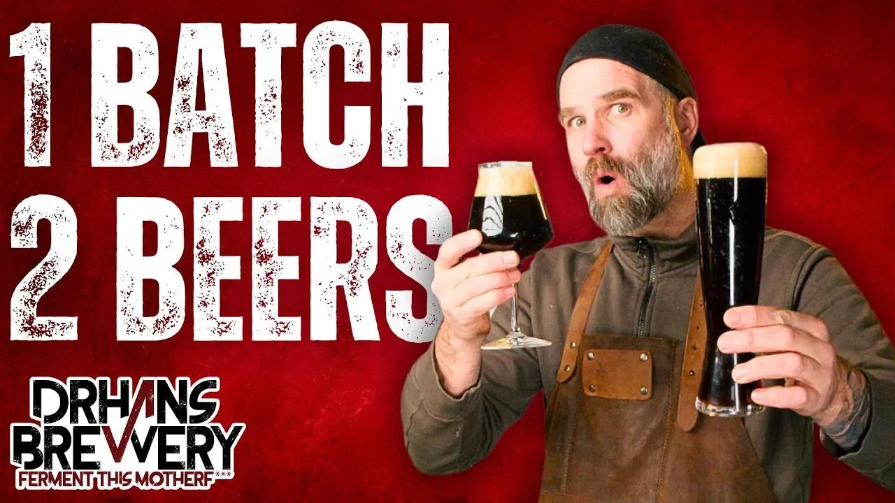 Split Batch Brewing Experiment : Black Lager & Black IPA