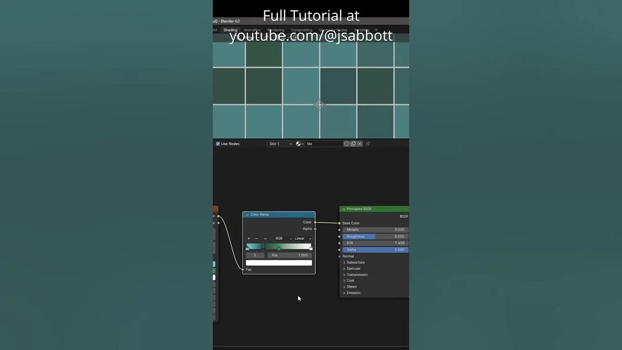 How To Make A Procedural Tile Material In Blender 4 0 Updated