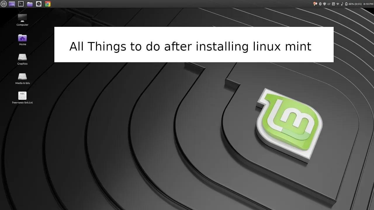 10 Things To Do After Installing Linux Mint - Linux Mint Cinnamon ...