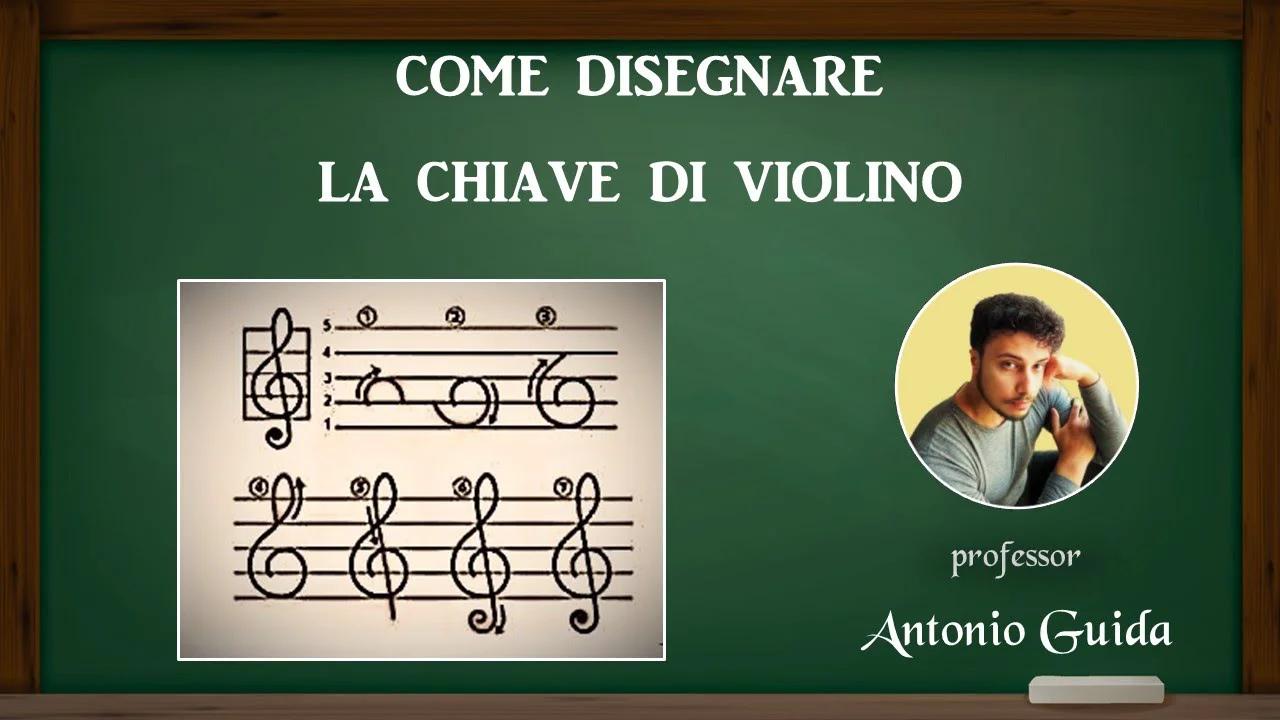 Come disegnare la chiave di violino (Lezione del prof. Antonio Guida)
