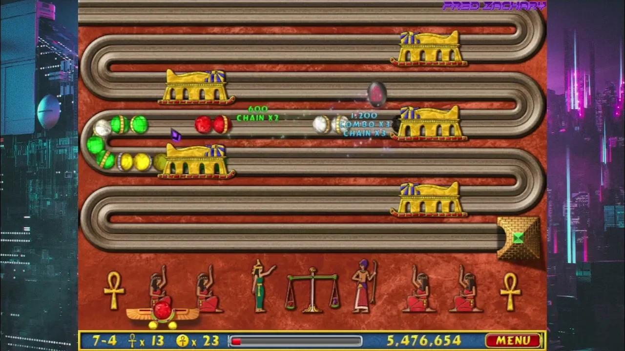 Luxor 2005 Adventure Mode Stage 7 Pillars Of Karnak Sphinx