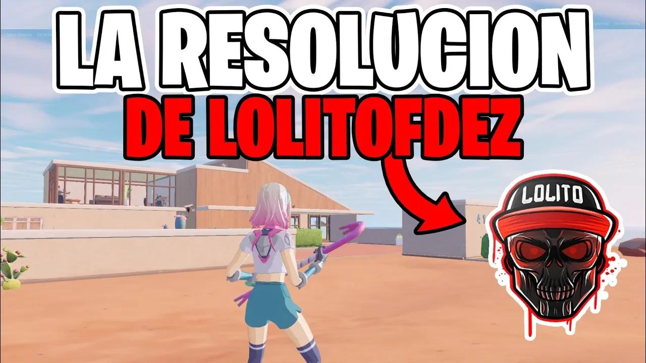 Usando la Resolucion de LolitoFDEZ *1750x1080* Fortnite