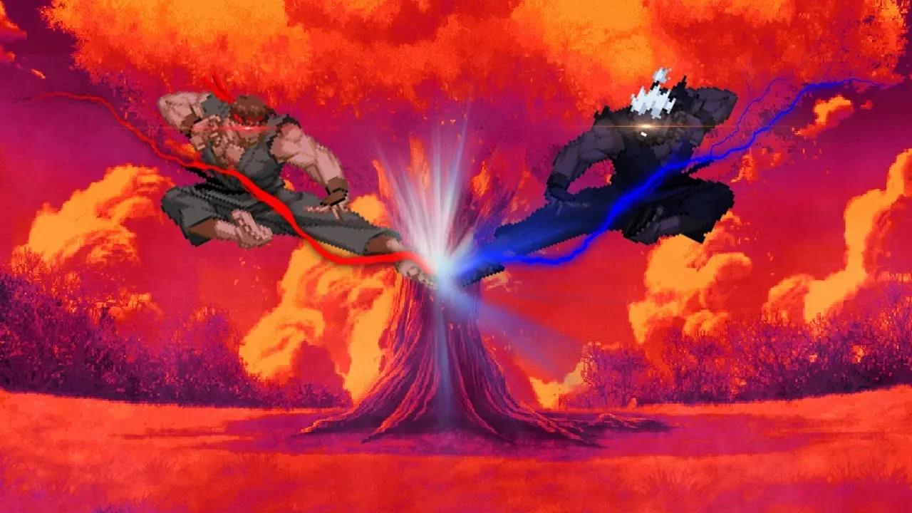 Evil Ryu Vs Oni Akuma - Street Fighter Epic Secret Boss Battle X MUGEN ...