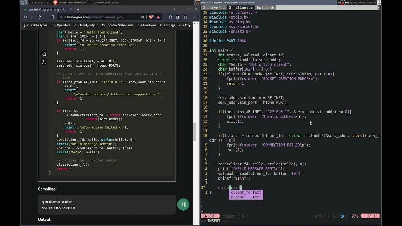 Building a Server in C Using Sockets