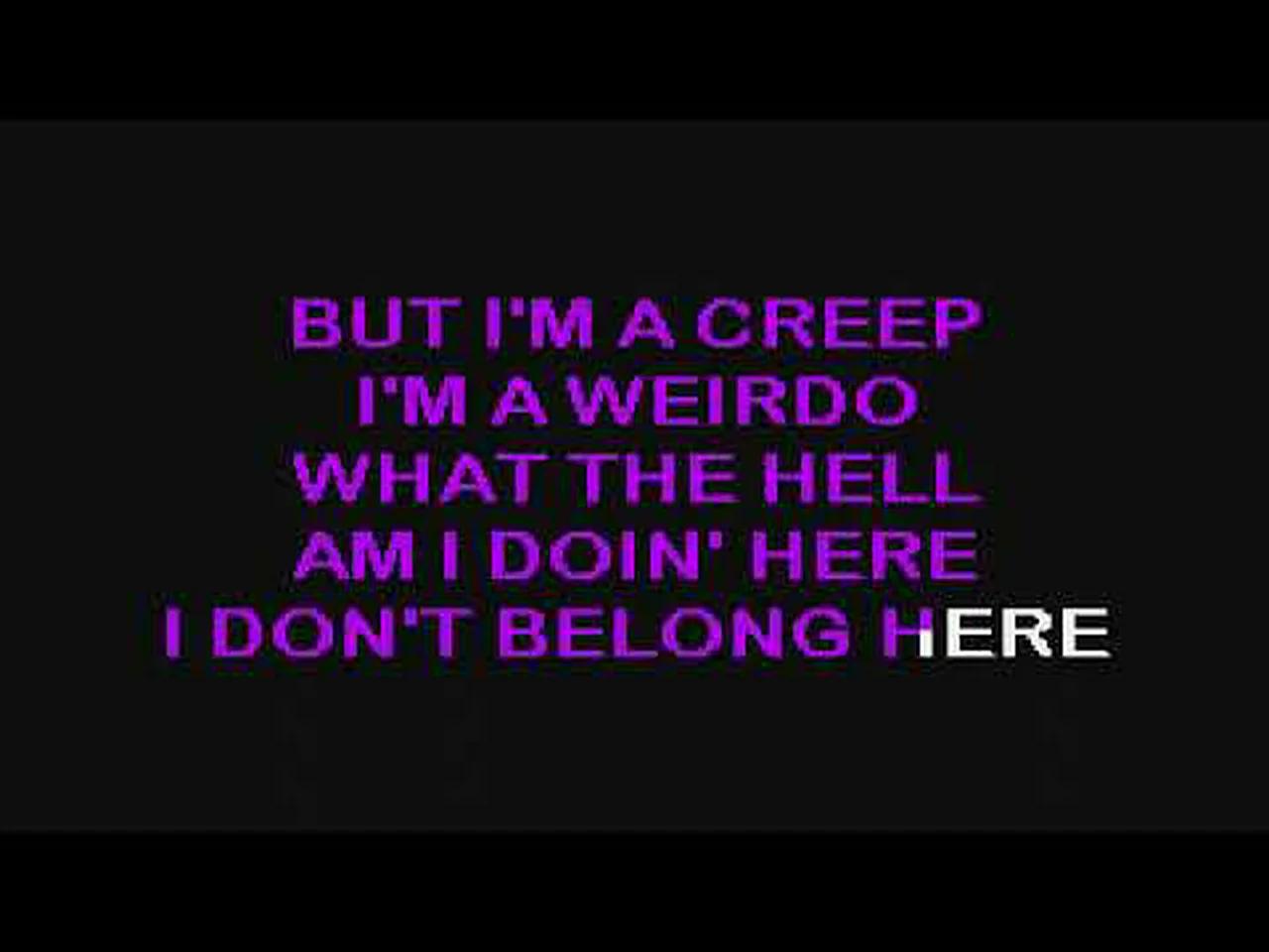 Radiohead Creep Karaoke