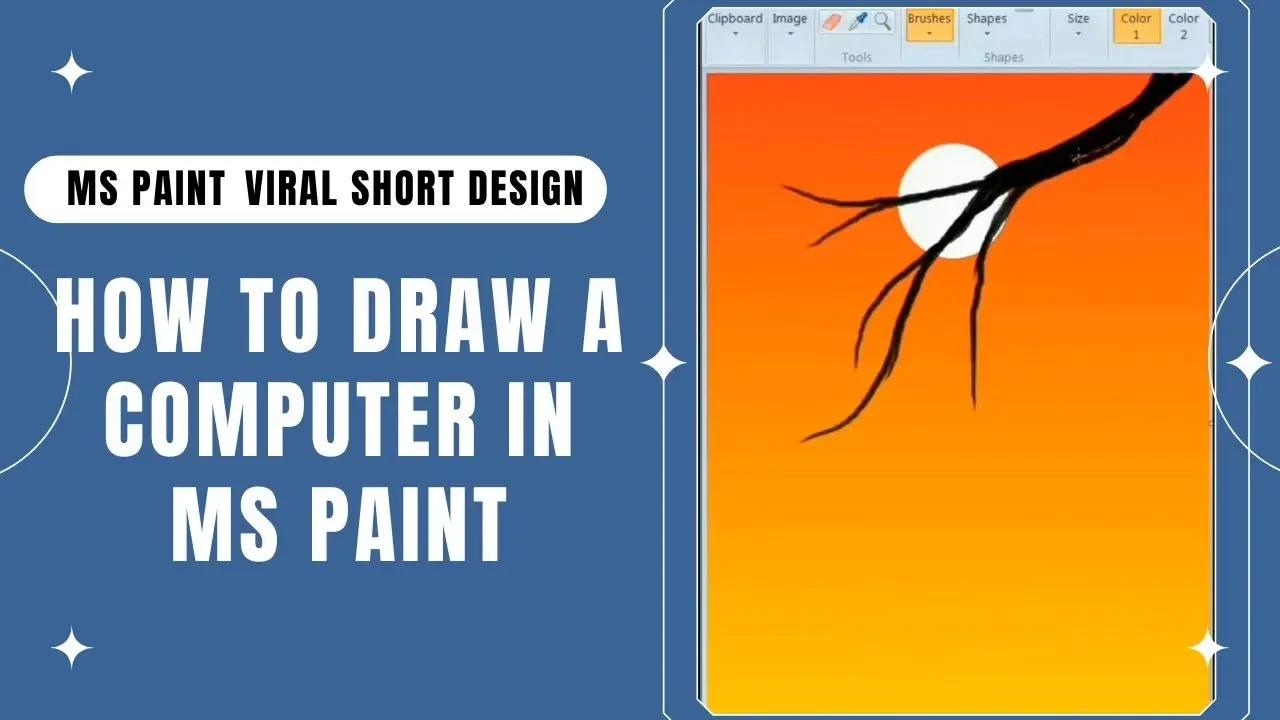 How to Draw a Computer in MS Paint