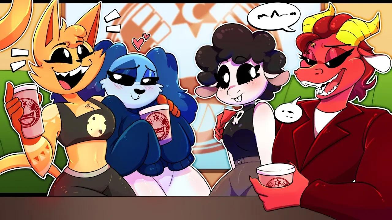 CatFeine X Dogpressed & Simon Smoke X BabaChop Double Cafe Date | Poppy ...
