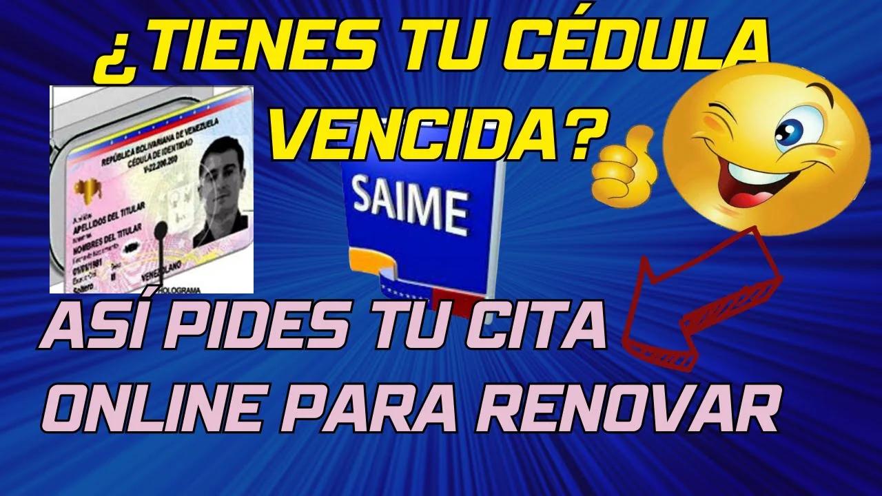 como SACAR LA💥CITA para RENOVAR CÉDULA Venezolana👉Por Internet Paso a ...