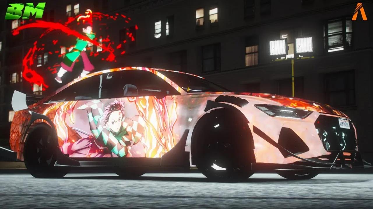 AUDI Tanjiro Animated LED Lights | DEBADGE Car | #audi #fivem #gta5 # ...