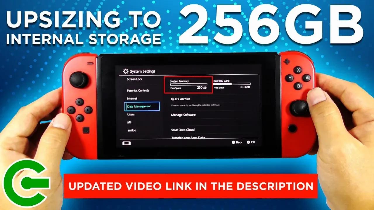 How much internal memory clearance does the switch have