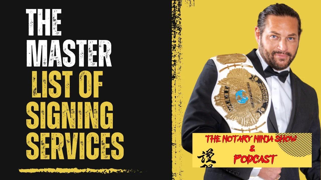 The Master List Of Notary Signing Services Agencies Notary Hiring