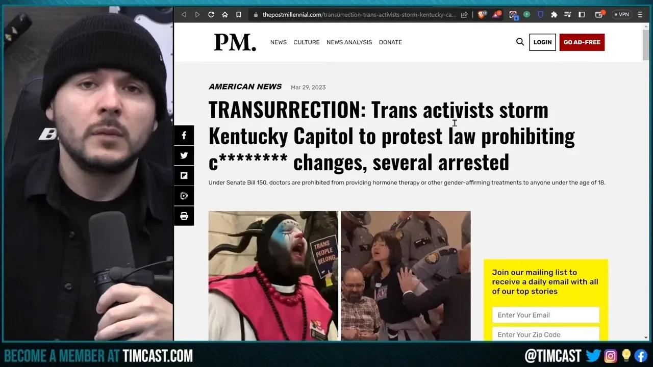 Trans Activists ARRESTED For INSURRECTION At Kentucky Capitol After ...