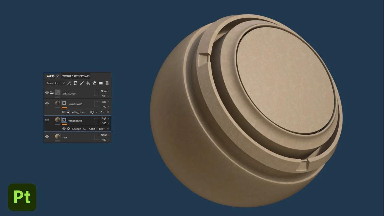 How to make a suede material in Substance Painter | Tutorial #Texturing ...