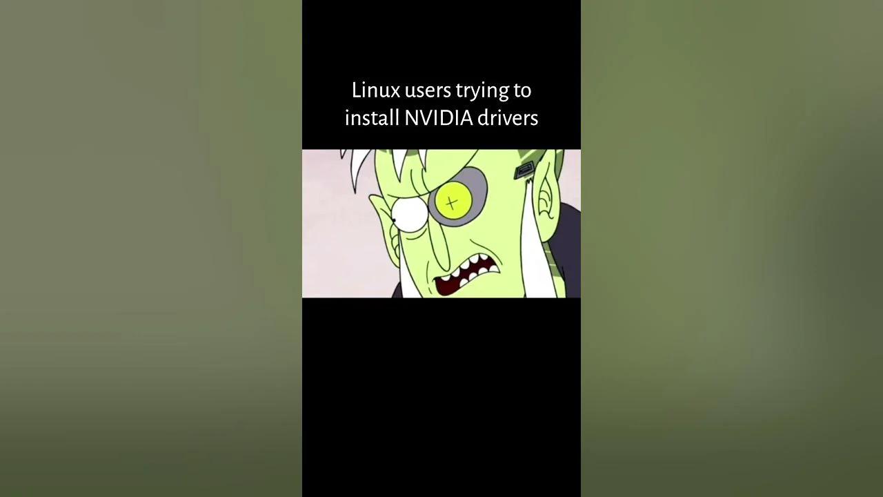 Linux users trying to install NVIDIA drivers #linux #nvidia #struggle
