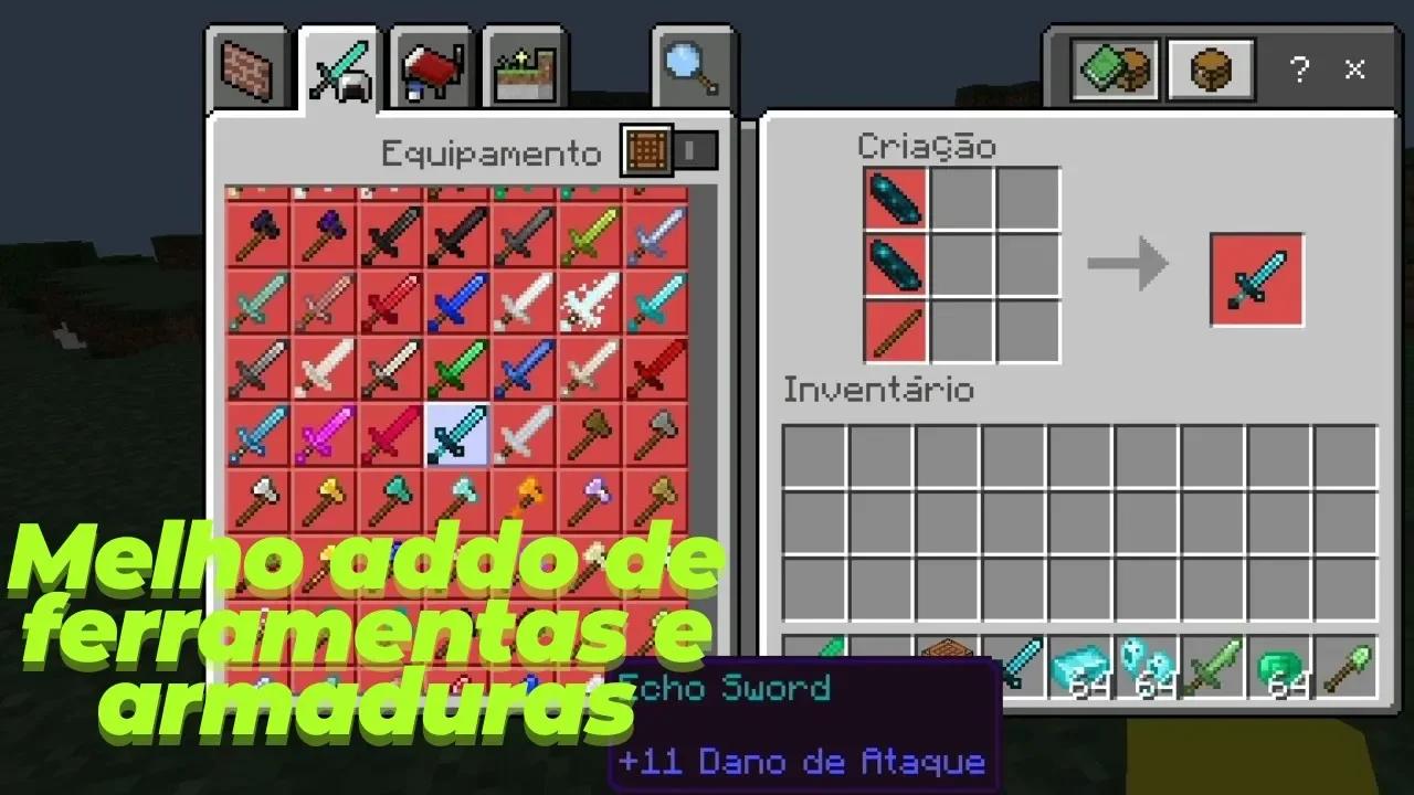 O melho addon de armaduras e ferramentas para o minecraft pe 1.19 ...