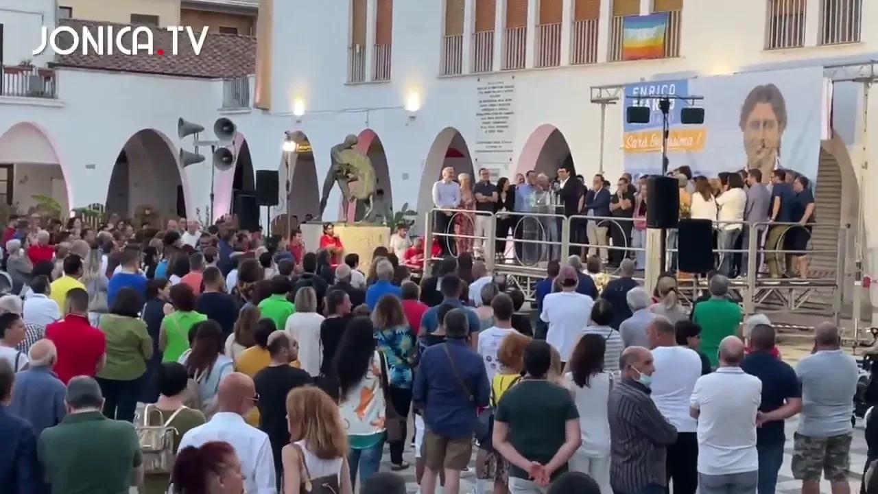 Comizio Elettorale Enrico BIANCO Candidato Sindaco Policoro 5 Giu 2022