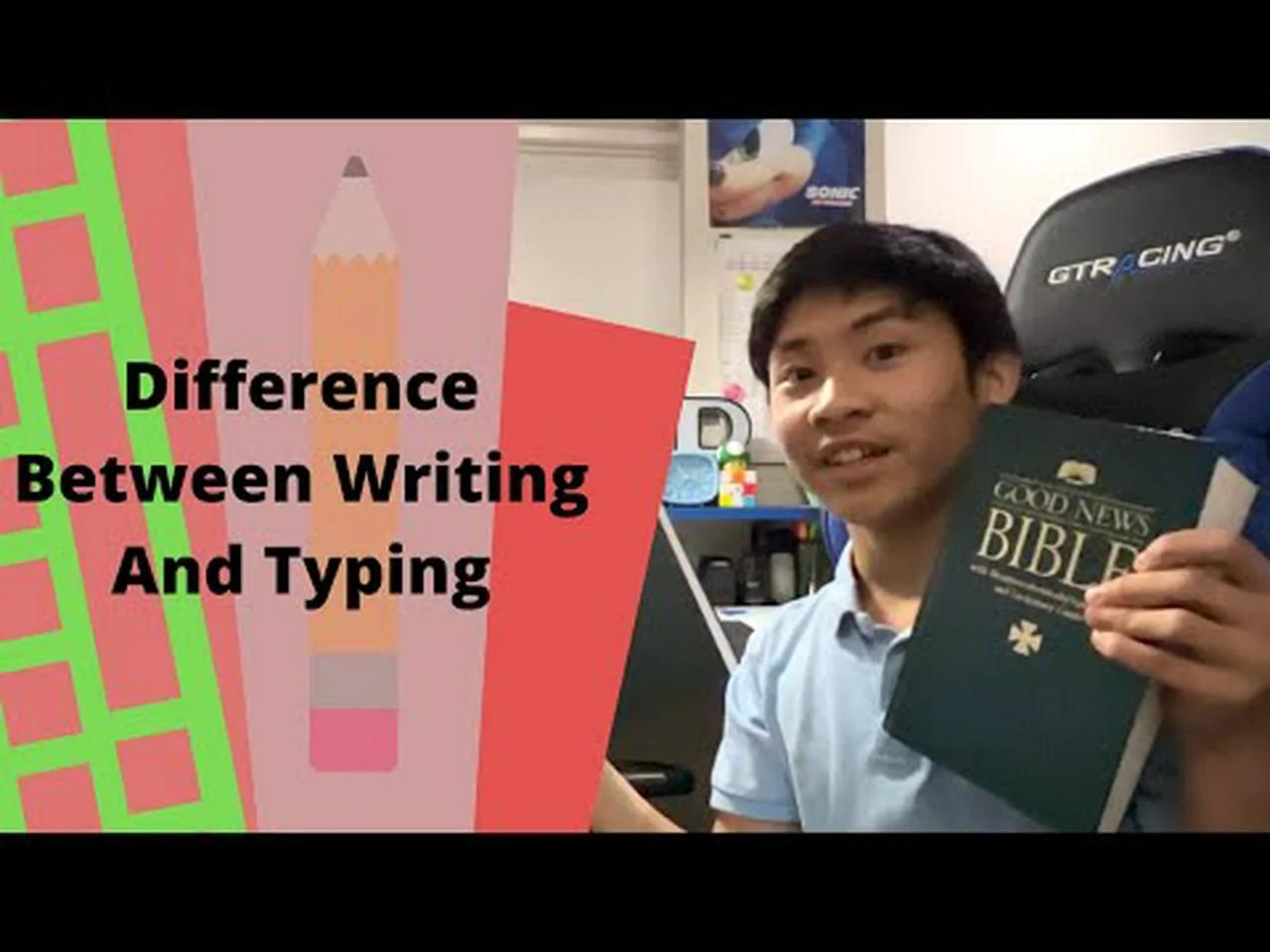 Difference Between Writing and Typing | Lapiziold