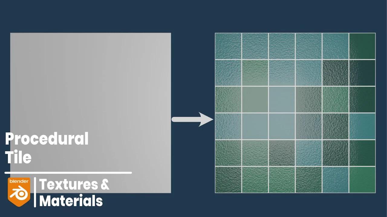 Making A Procedural Tile Material Blender 4 0 Updated Textures