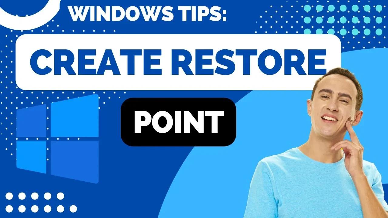 how to set up restore point in windows 11