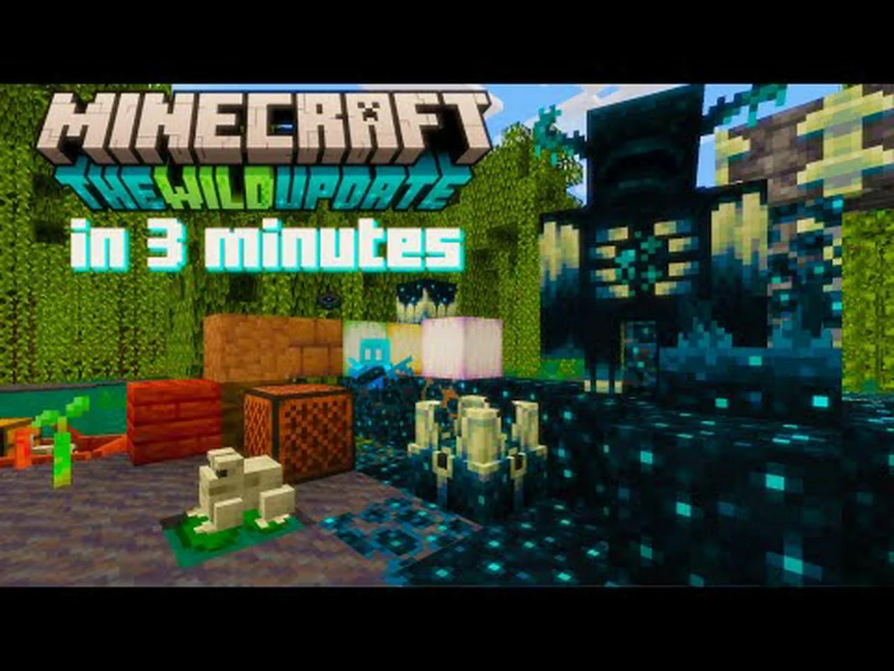 minecraft 1 19 wild update in 3 minutes