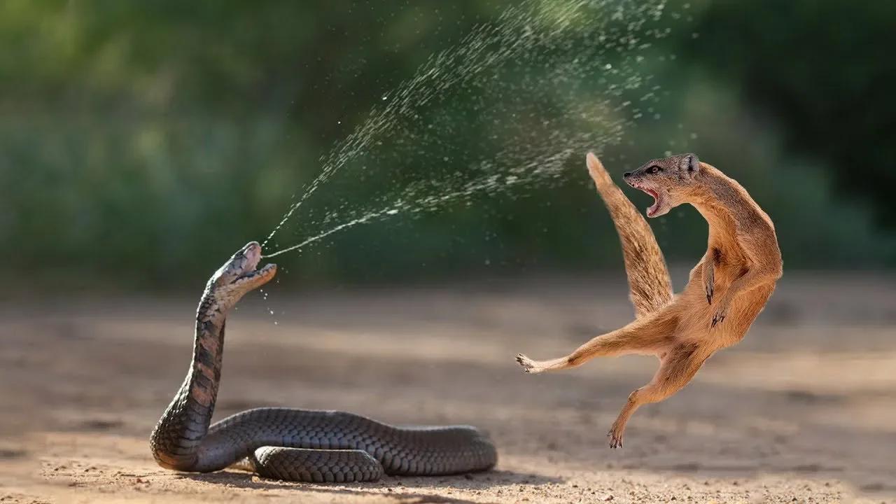 King Cobra Big Battle In The Desert Mongoose And The Unexpected Most 