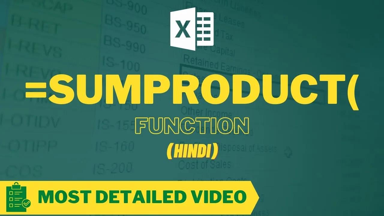Sumproduct function in excel detailed explanation of sumproduct