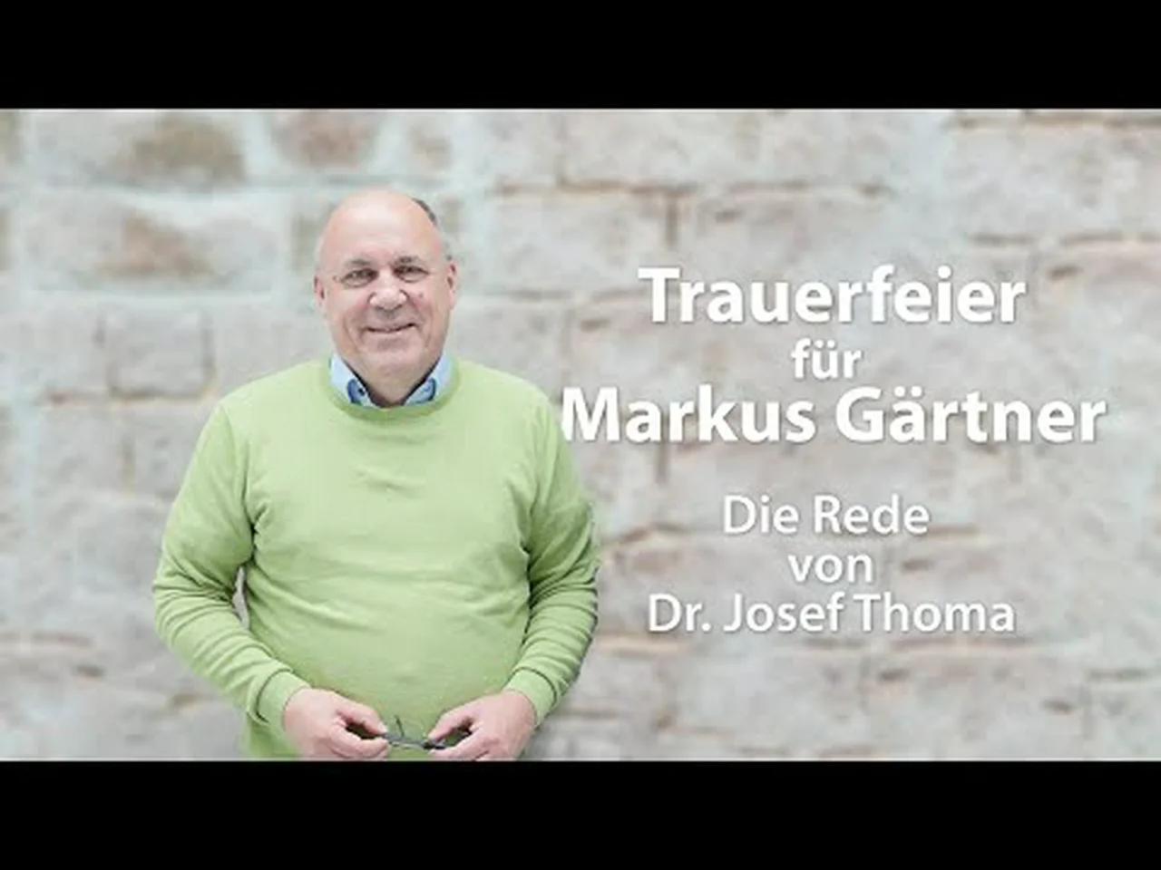 „Er war ein Mann der leisen Töne“ Rede von Dr. Josef Thoma auf der