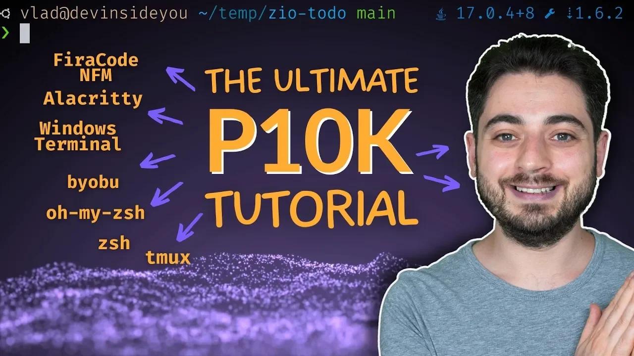 The Ultimate p10k Tutorial zsh alacritty byobu FiraCode