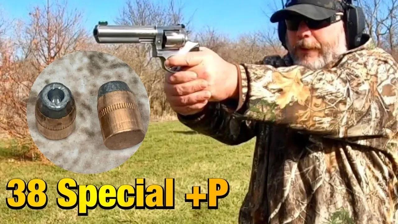 Shooting 38 Special +P 124gr SJHP with HP38 in my Ruger Gp100