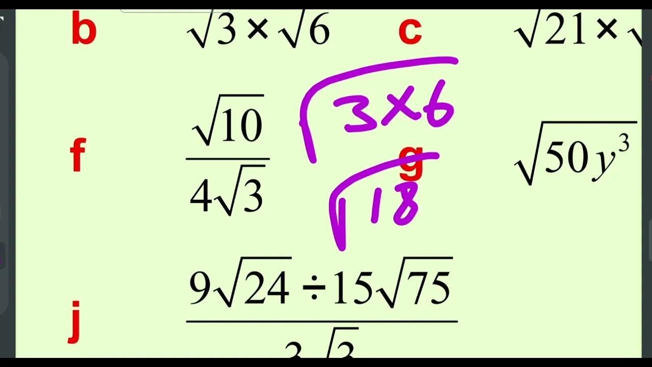 Ethiopian Grade 9 Maths Unit 1 P 9 Addition And Subtraction Of Radicals