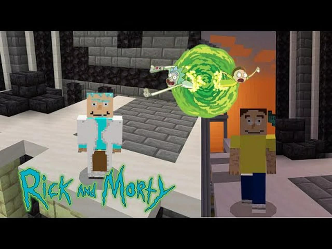 Rick and Morty Minecraft Skin Timelapse