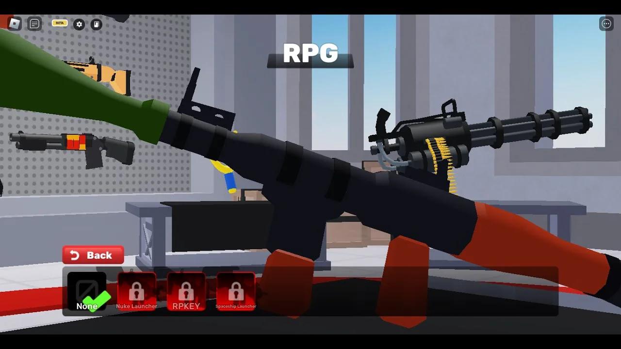 Testando a arma mais forte do game RPG a famosa Bazuca no Rivals | game ...